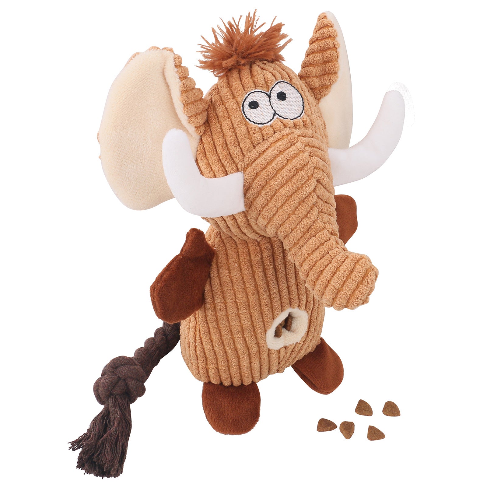 Snuffle Plush Squeaky Dog Toy with Treat Hiding Pockets
