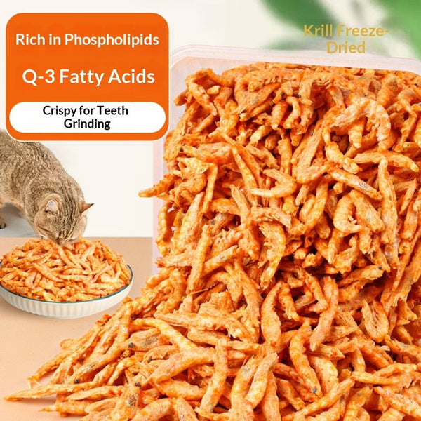 Freeze-Dried Antarctic Krill Cat Treats Premium Pet Food