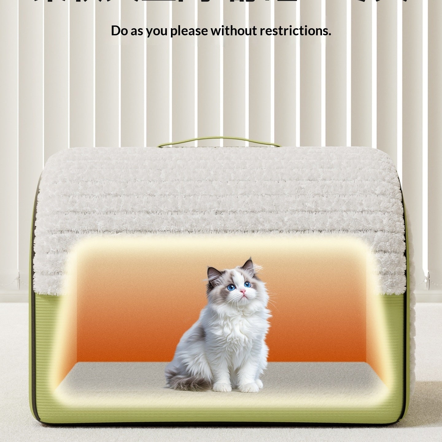 Winter Thickened Enclosed Cat Bed for All Seasons