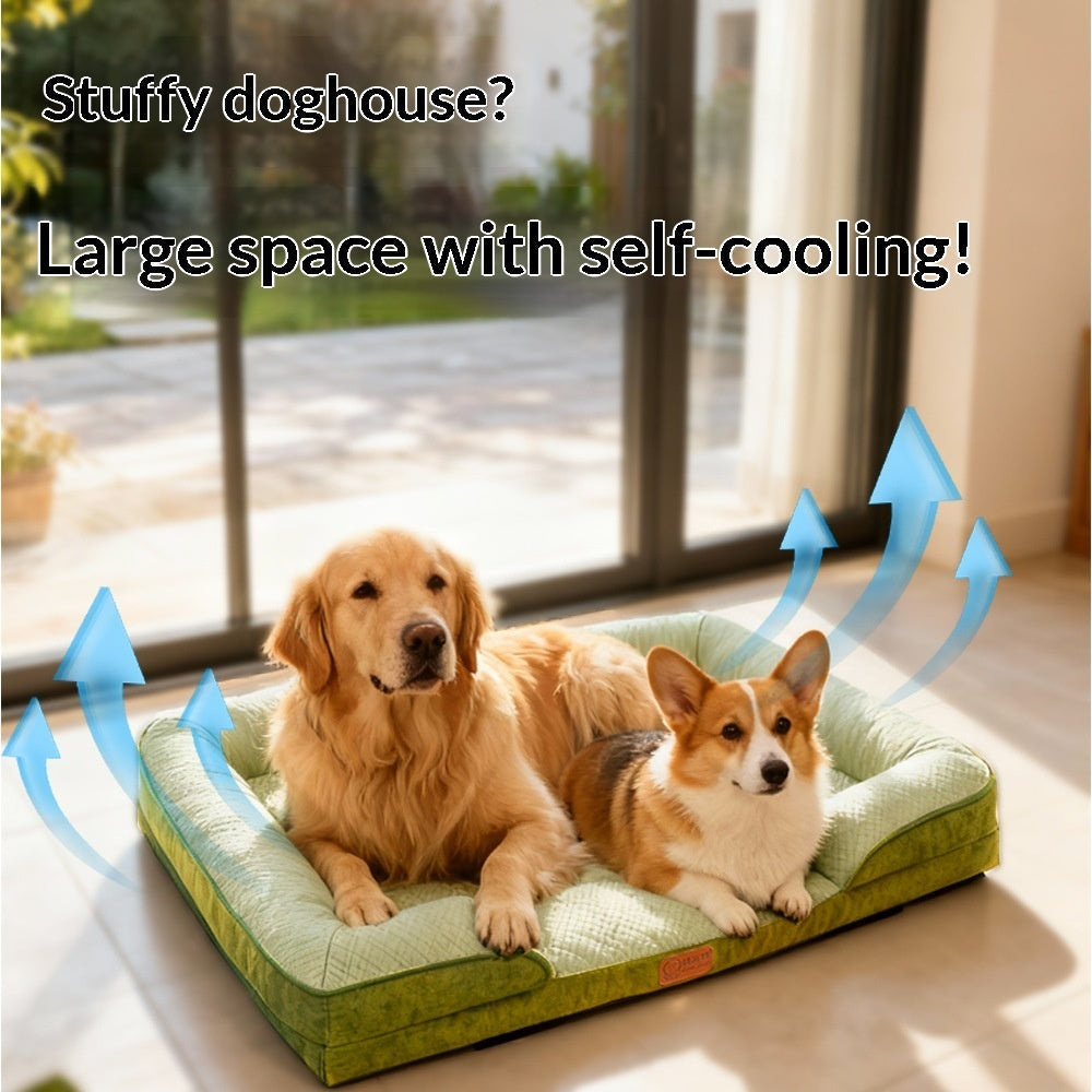 Summer Cooling Washable Pet Bed Detachable Dog Cat Sofa