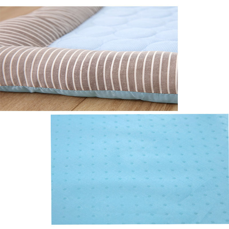 Pet Cooling Pad Bed Ice Silk Summer Mat Blue