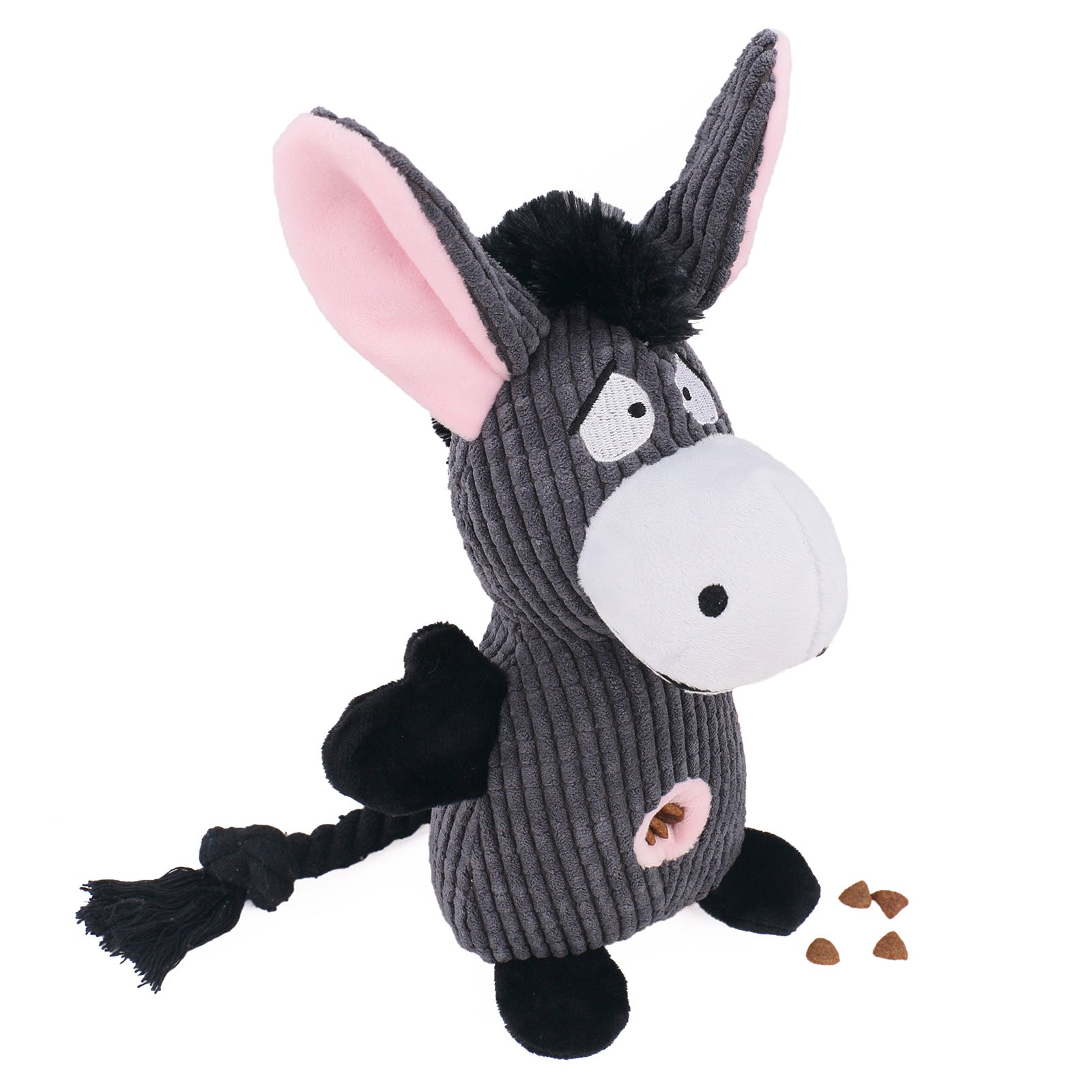 Snuffle Plush Squeaky Dog Toy with Treat Hiding Pockets