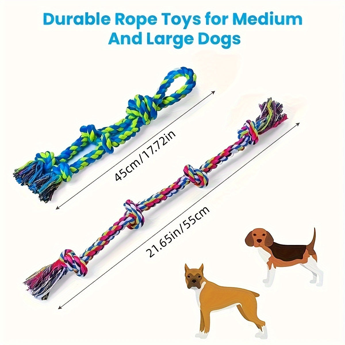 Tough Dog Rope Toys for Aggressive Chewers and Tugging