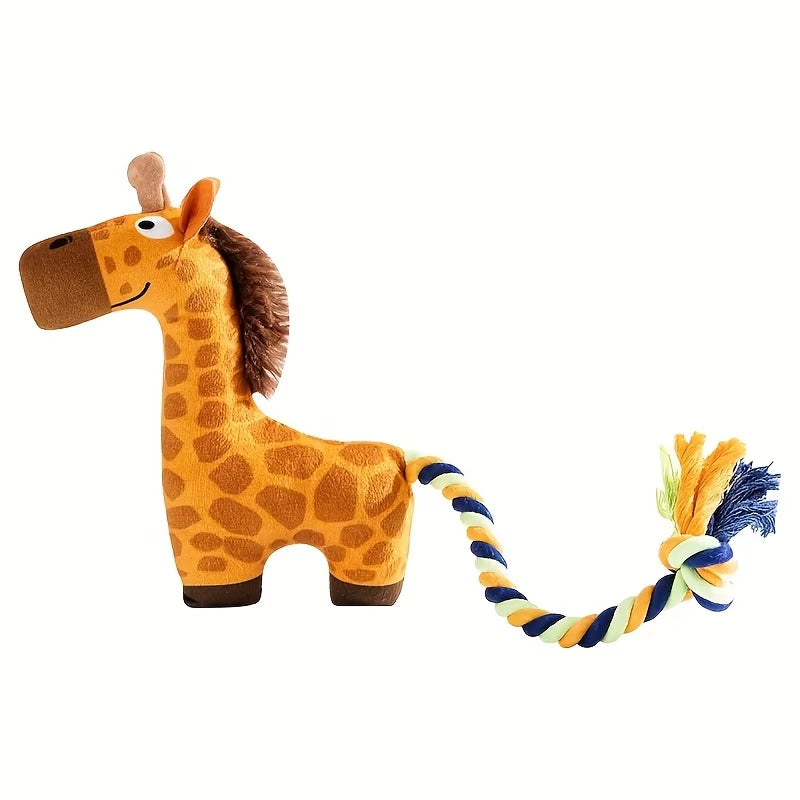 Plush Squeaky Dog Toy for Interactive Indoor Outdoor Play