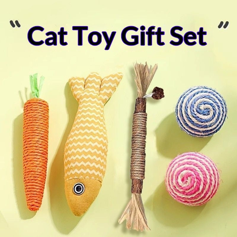 Cat Toy Gift Set for Interactive Play and Fun