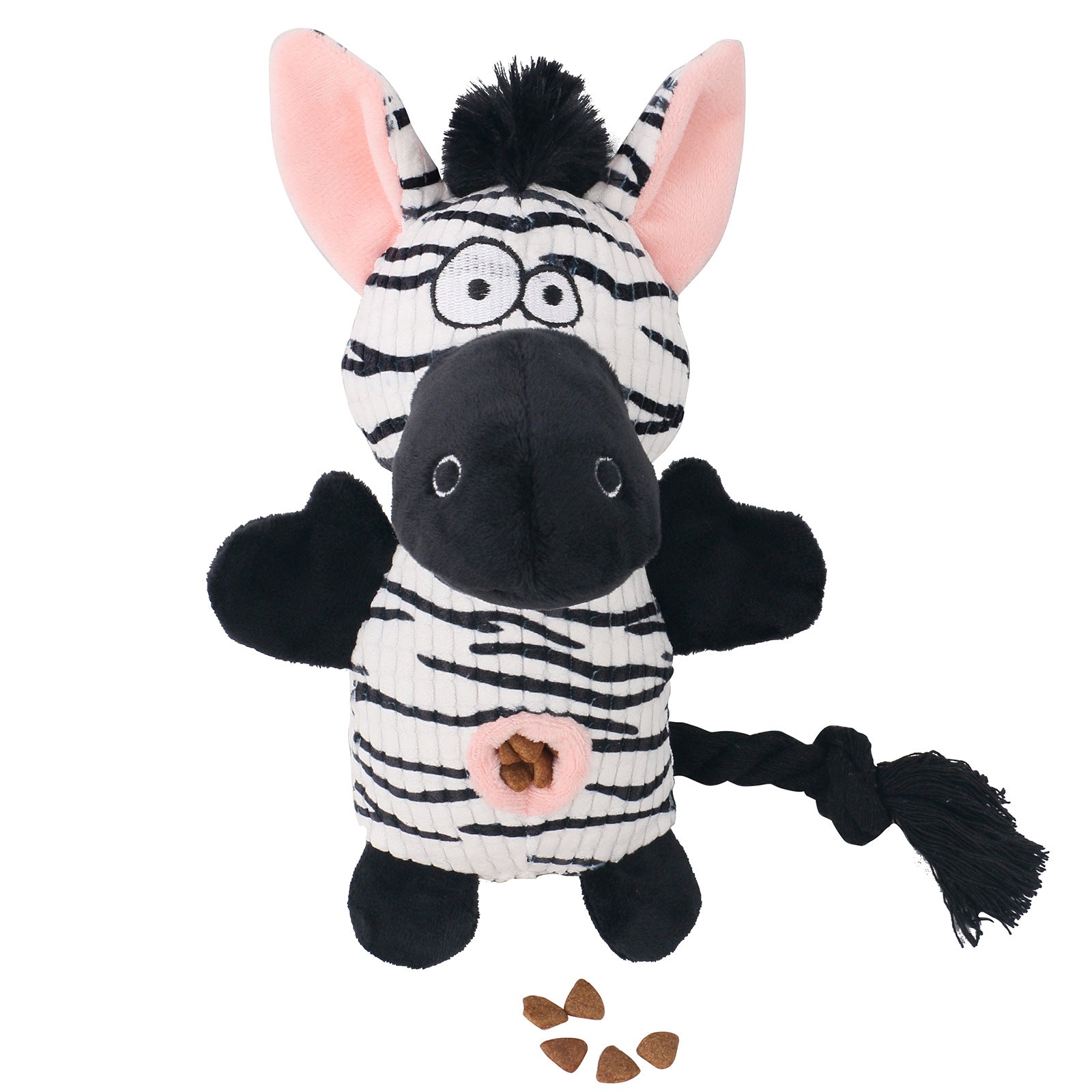 Snuffle Plush Squeaky Dog Toy with Treat Hiding Pockets