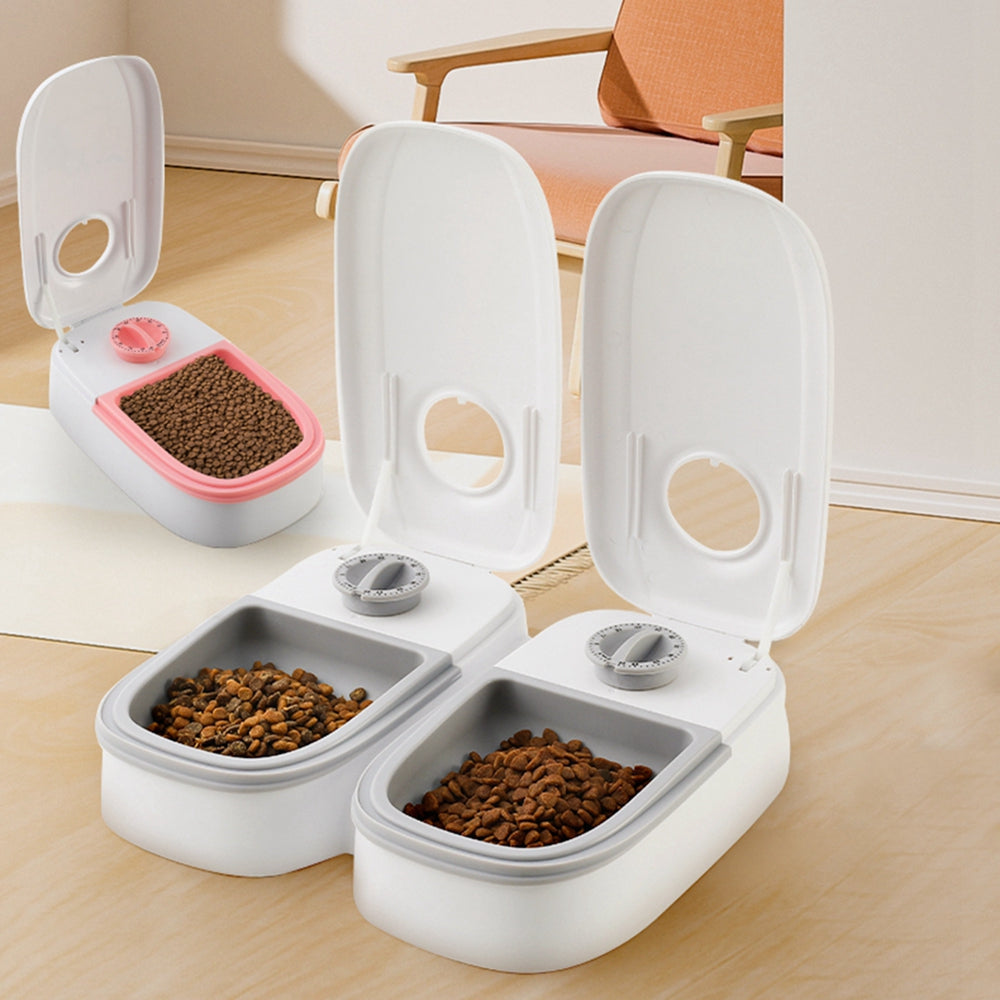 Smart Automatic Pet Feeder with Timer Stainless Steel Bowl