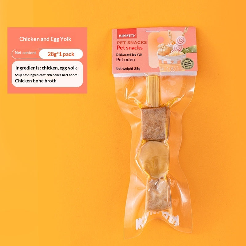 Dried Meat Skewer Oden Stick Pet Treats for Dogs