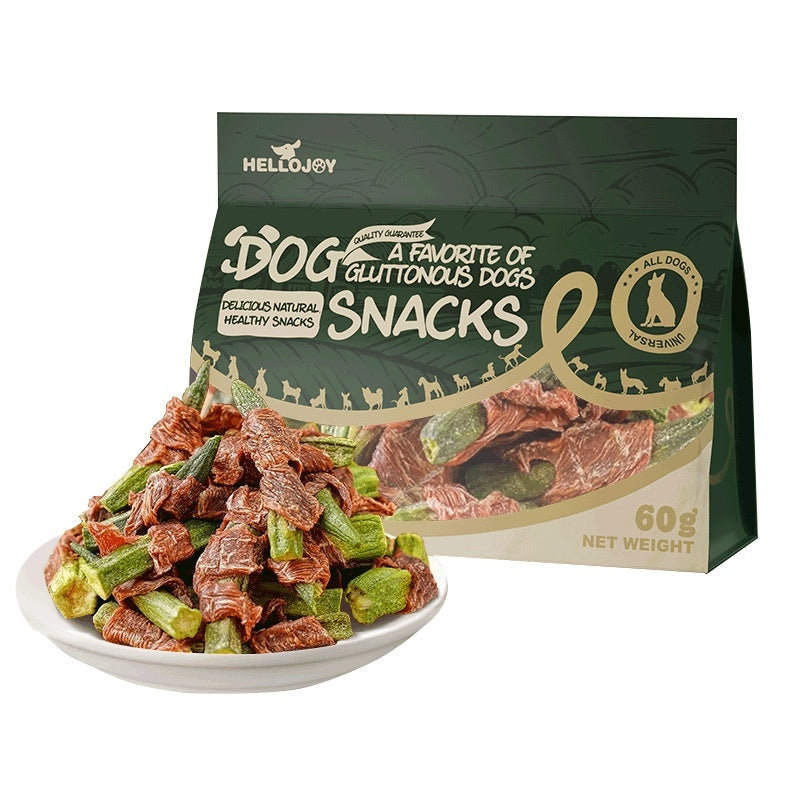 Duck Okra Nutritious Dog Treat Chews for Pets