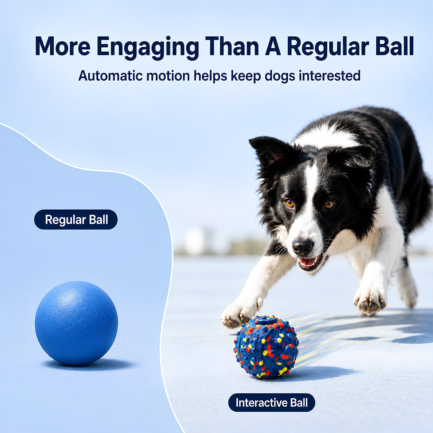 Smart Interactive Moving Dog Ball USB-C Rechargeable Toy