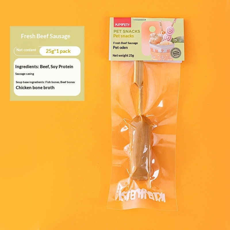 Dried Meat Skewer Oden Stick Pet Treats for Dogs