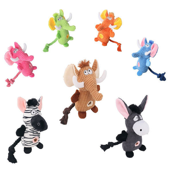Snuffle Plush Squeaky Dog Toy with Treat Hiding Pockets