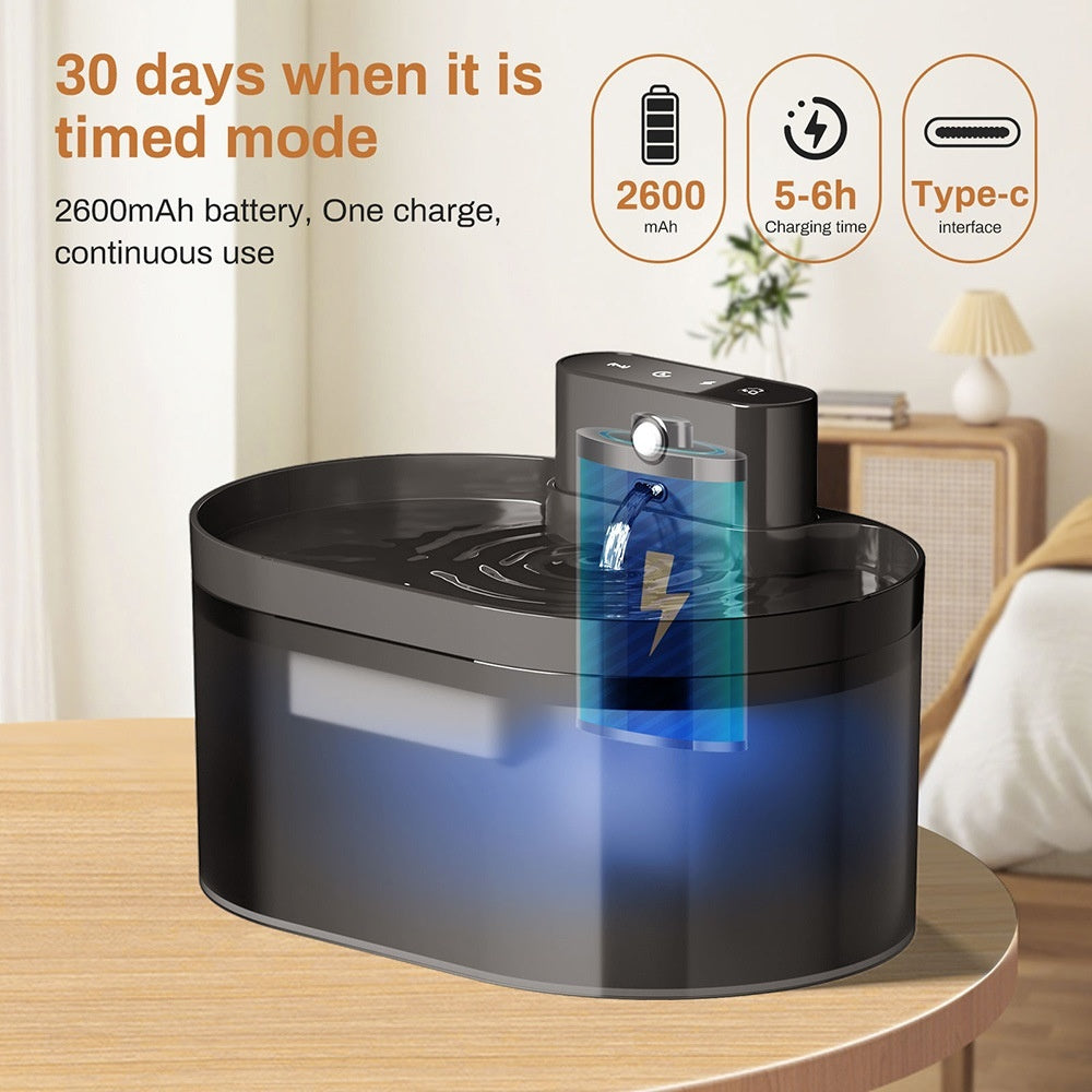 Stainless Steel USB Smart Pet Water Fountain Dispenser