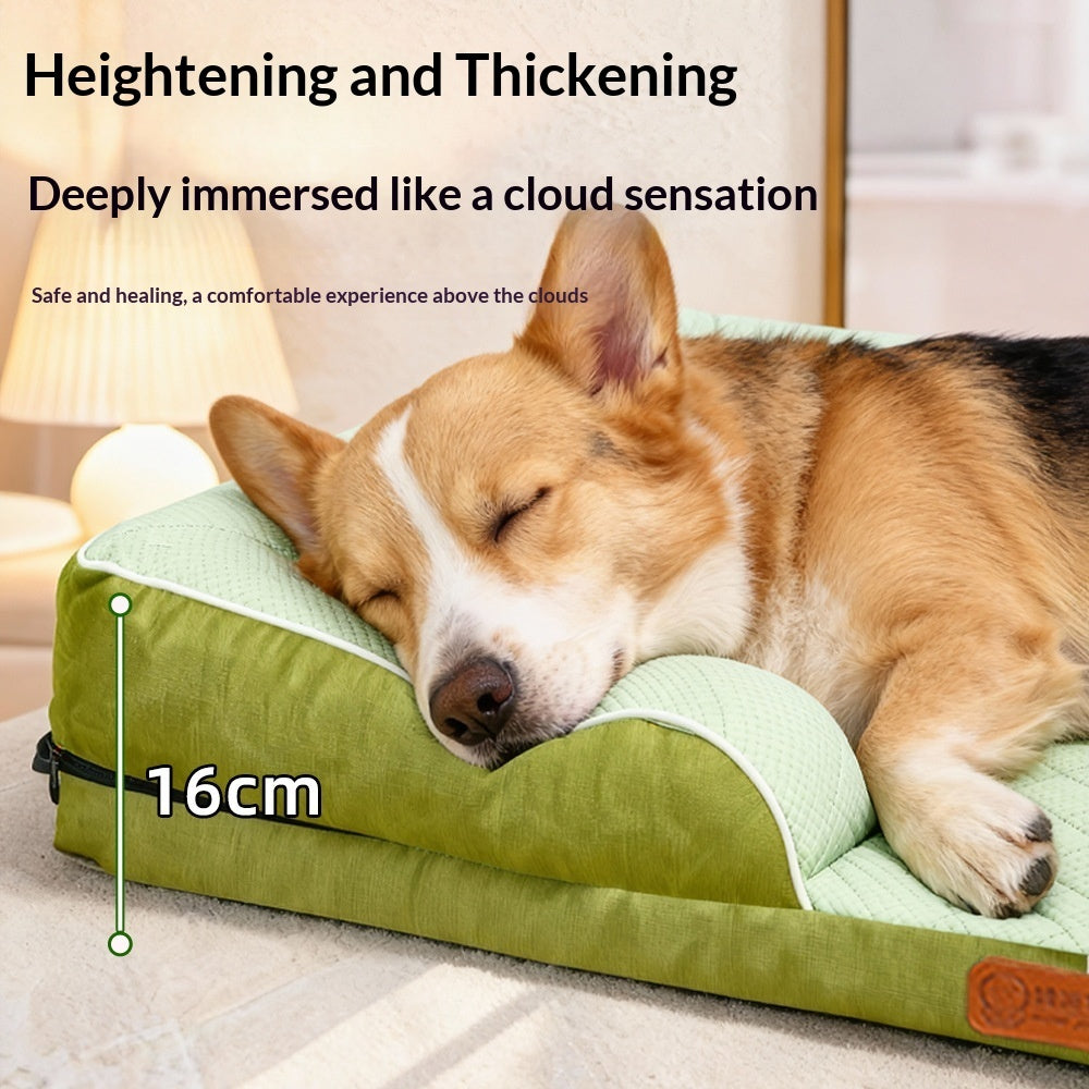 Summer Cooling Washable Pet Bed Detachable Dog Cat Sofa