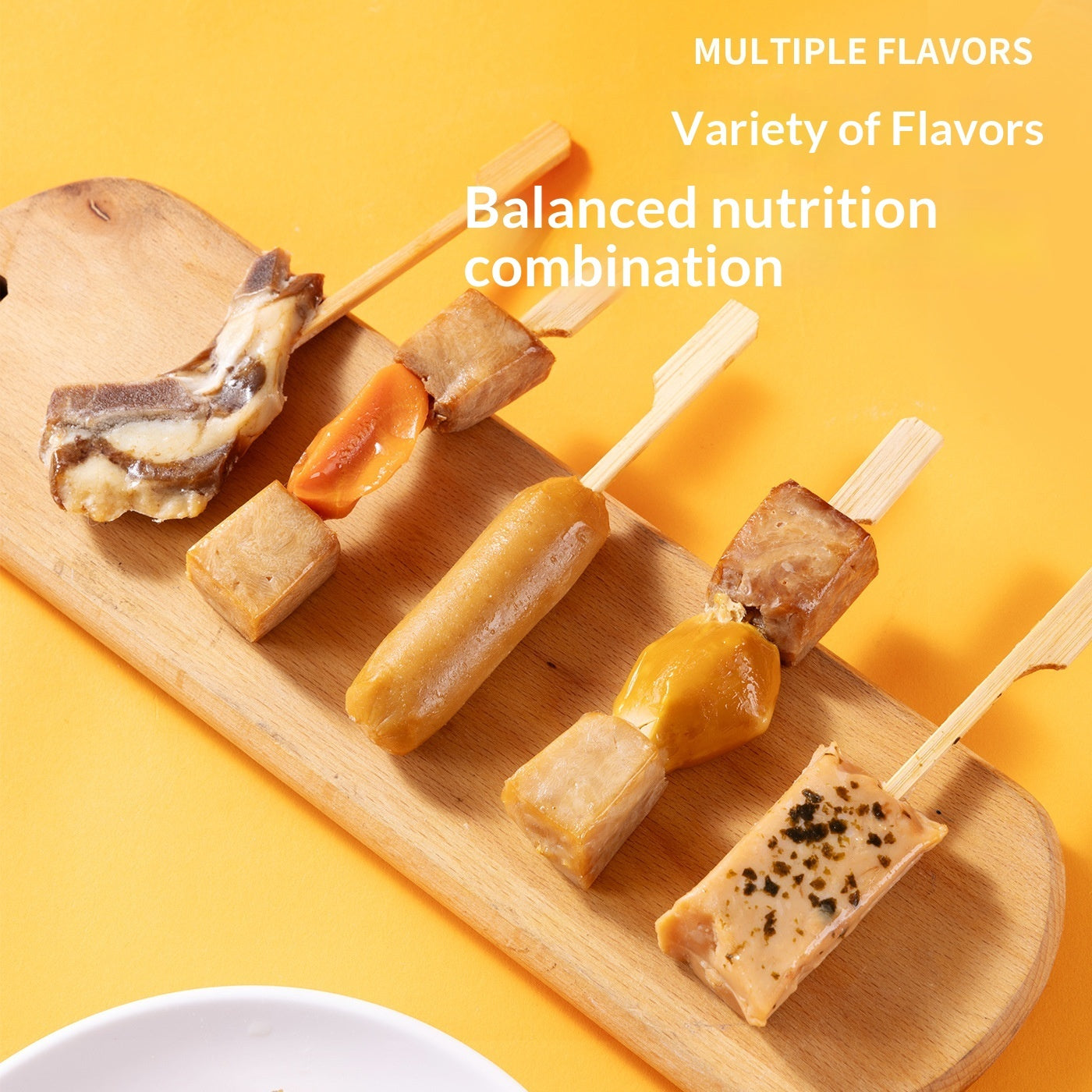 Dried Meat Skewer Oden Stick Pet Treats for Dogs