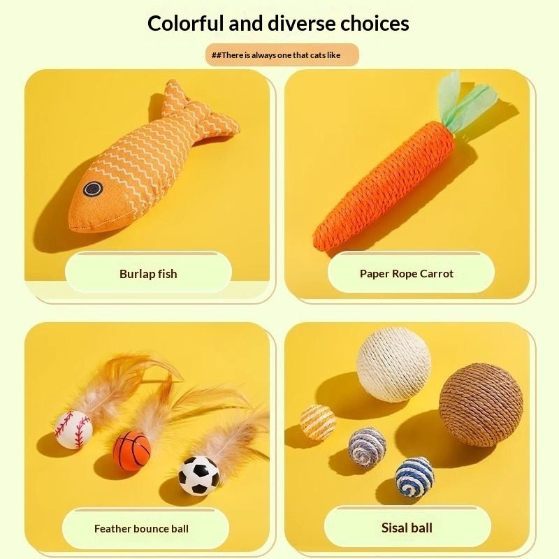 Cat Toy Gift Set for Interactive Play and Fun