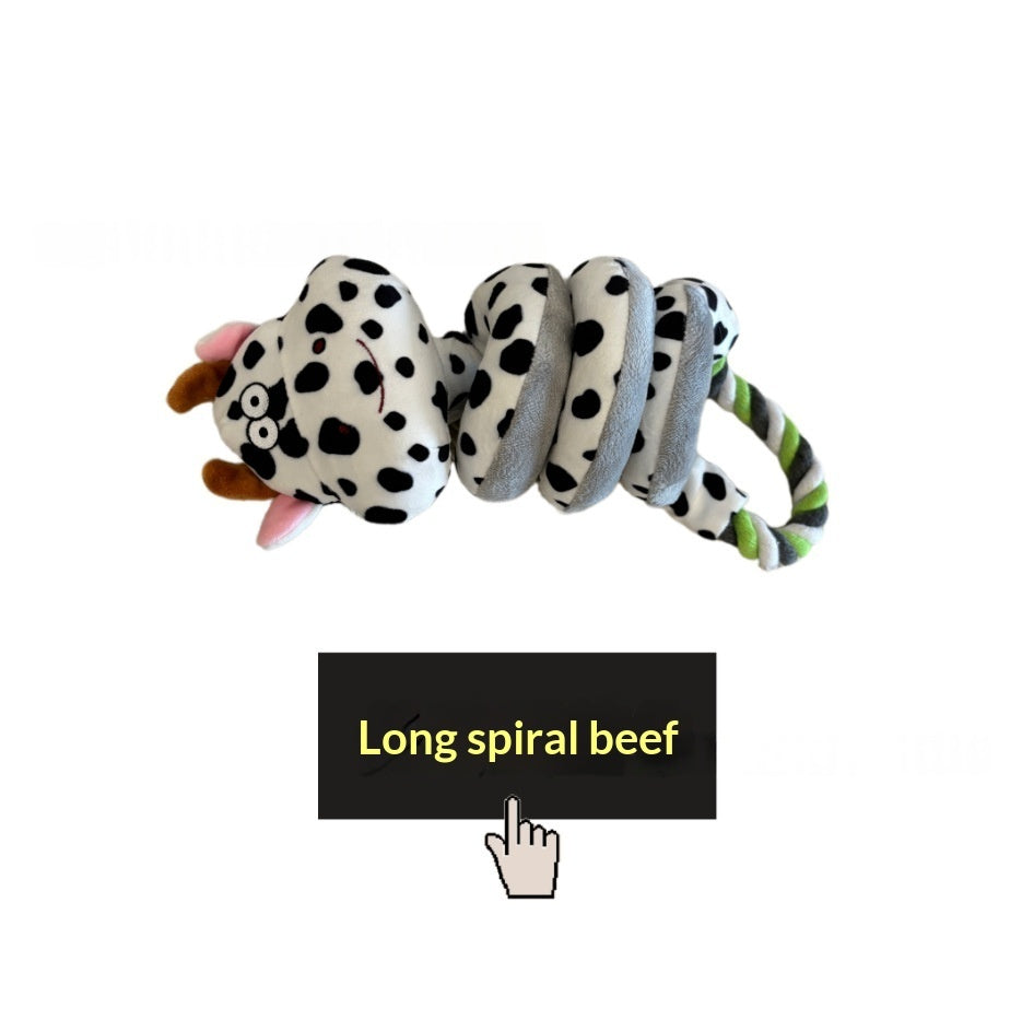 Plush Crinkle Puppy Tug-of-War Chew-Resistant Dog Toy Fun