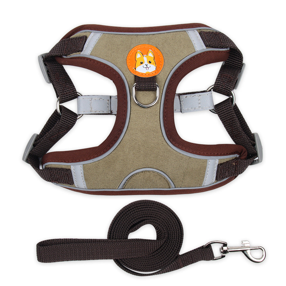 Reflective Vest Dog Harness with Leash for Small Dogs