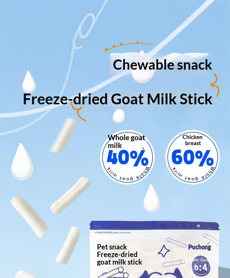 Chicken Goat Milk Stick Cat Treats Pack for Cats