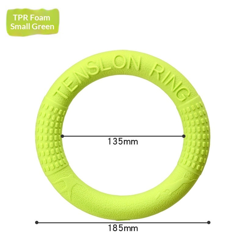 Soft Pull Ring Flying Disc Dog Training Toy Durable
