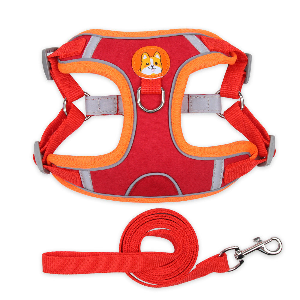 Reflective Vest Dog Harness with Leash for Small Dogs