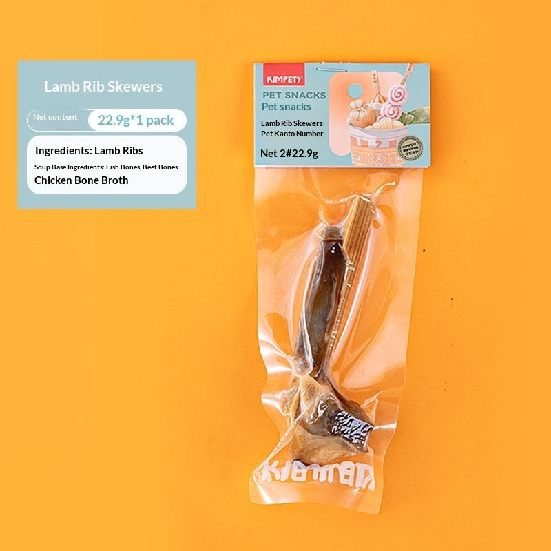 Dried Meat Skewer Oden Stick Pet Treats for Dogs