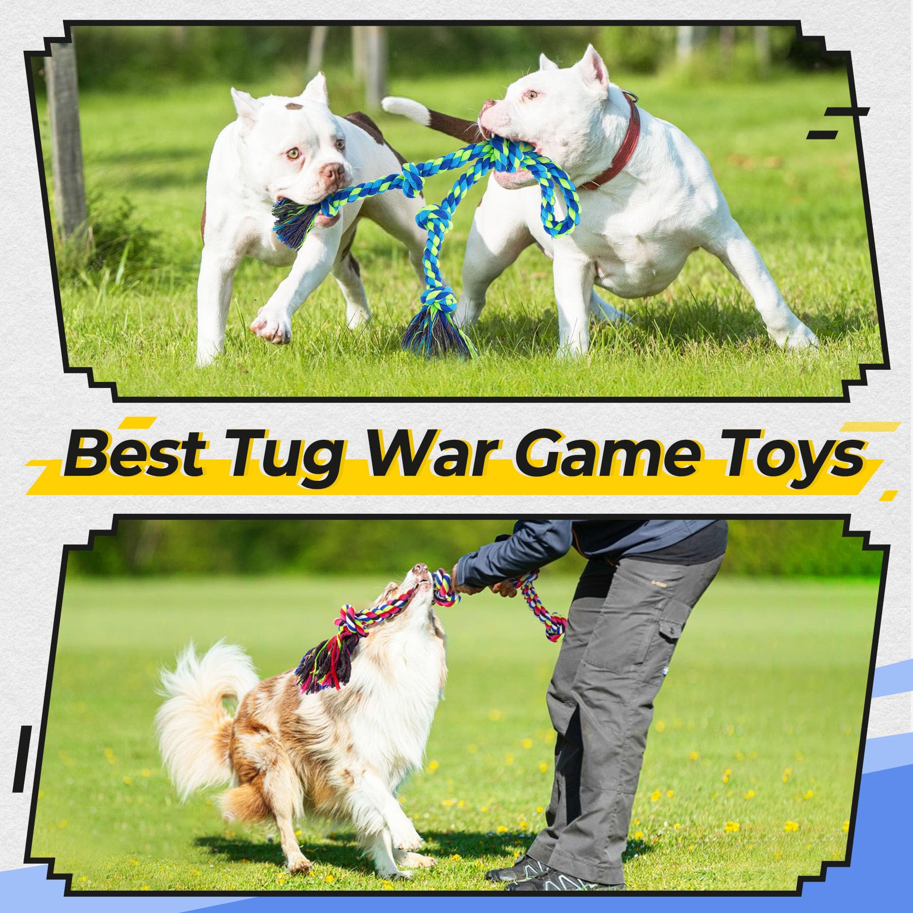 Tough Dog Rope Toys for Aggressive Chewers and Tugging