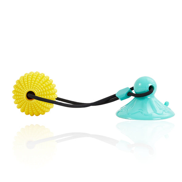 Corn Ball Suction Cup Dog Tug Chew Toy