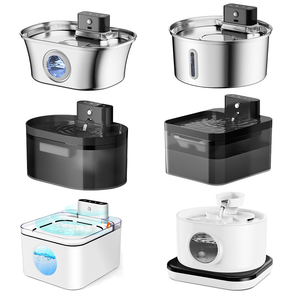Stainless Steel USB Smart Pet Water Fountain Dispenser