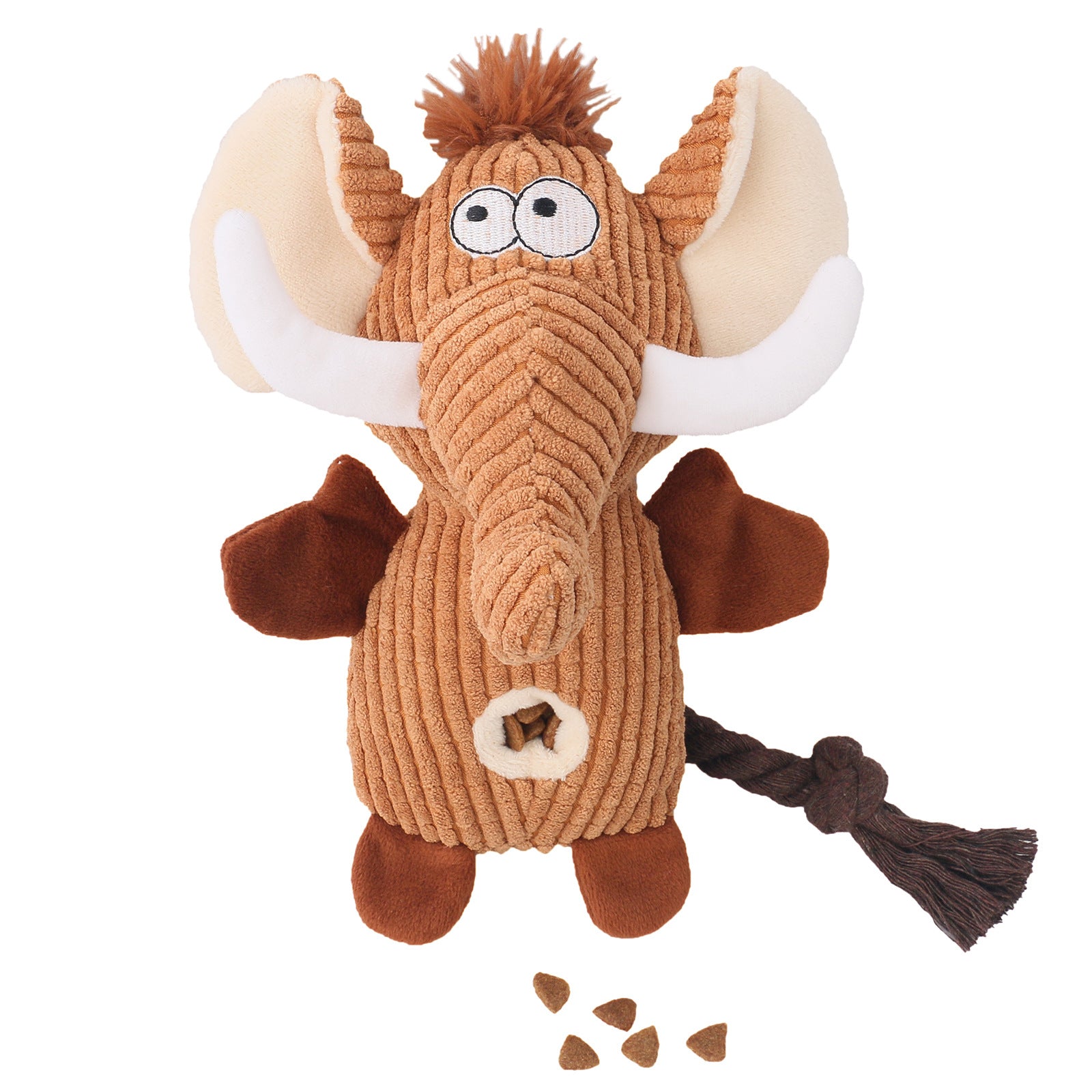 Snuffle Plush Squeaky Dog Toy with Treat Hiding Pockets