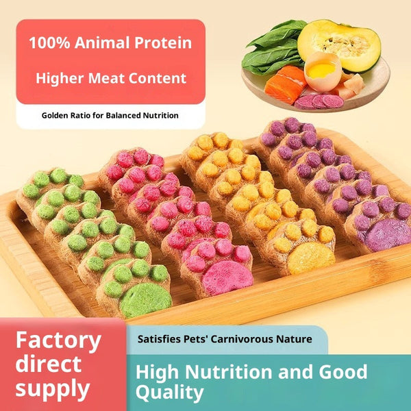 Freeze-Dried Bone and Meat Patties Cat Treats Wholesale