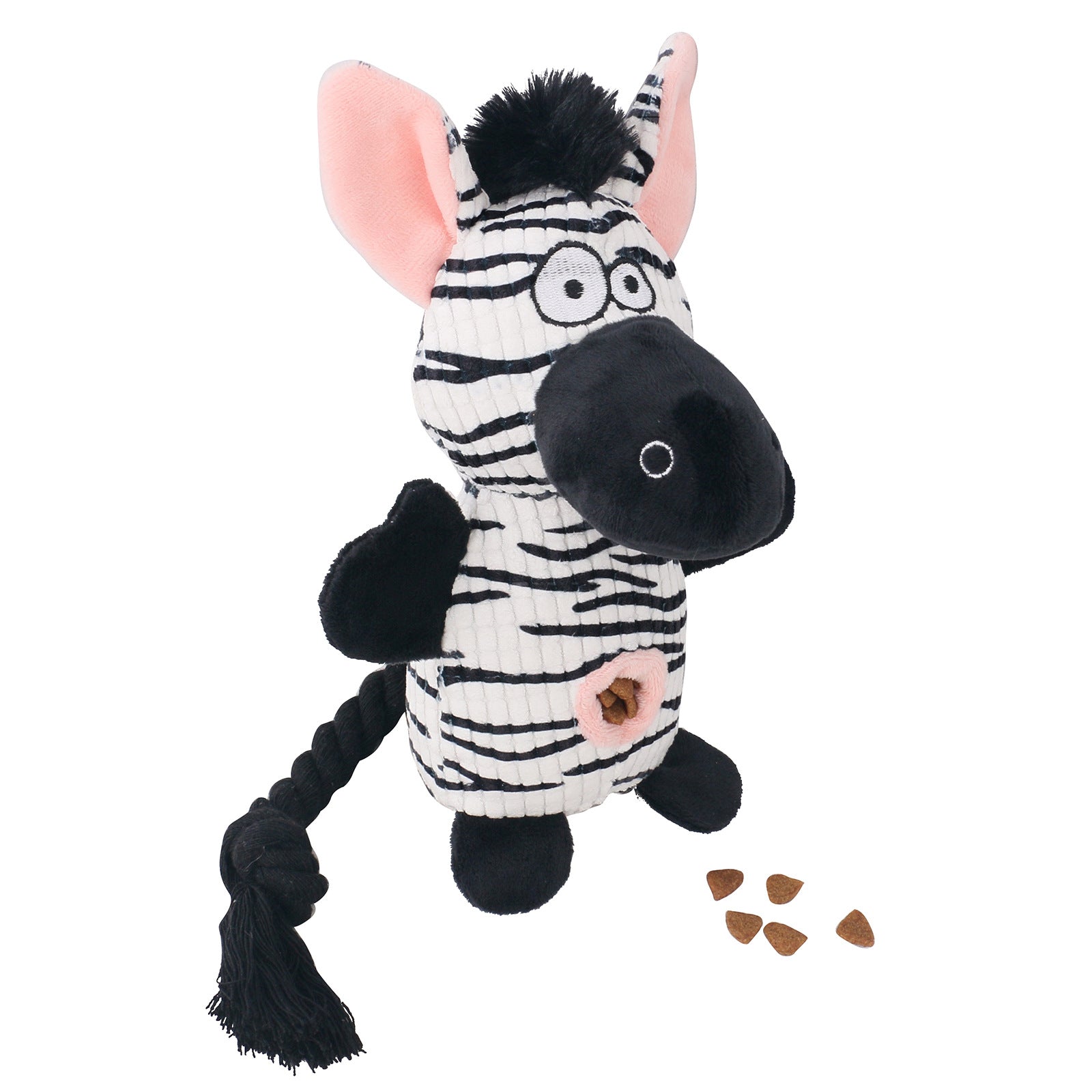 Snuffle Plush Squeaky Dog Toy with Treat Hiding Pockets