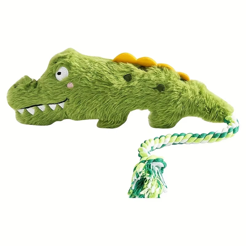 Plush Squeaky Dog Toy for Interactive Indoor Outdoor Play