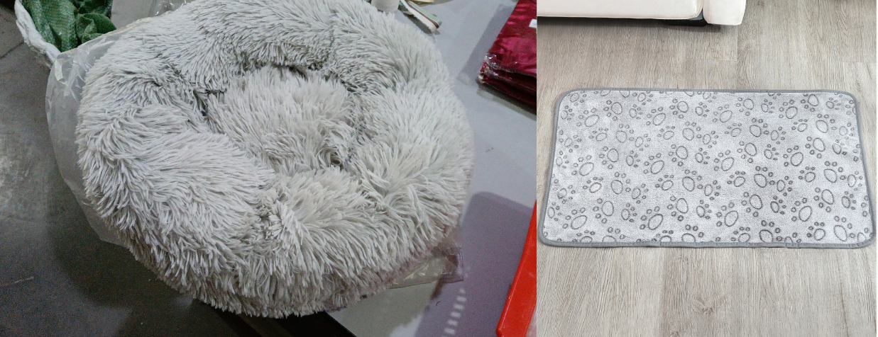 Round Plush Pet Nest Bed for Small Dogs Cats Puppies