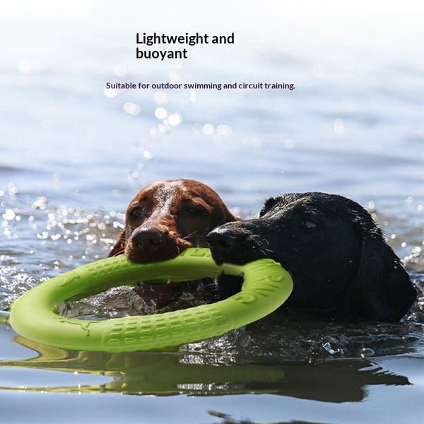 Soft Pull Ring Flying Disc Dog Training Toy Durable