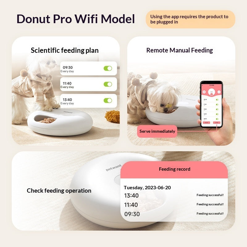 Smart App-Controlled Automatic Freeze-Dried Cat Snack Feeder