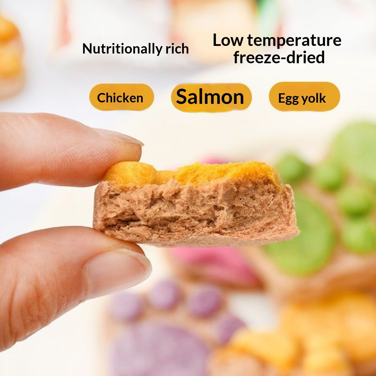 Freeze-Dried Bone and Meat Patties Cat Treats Wholesale
