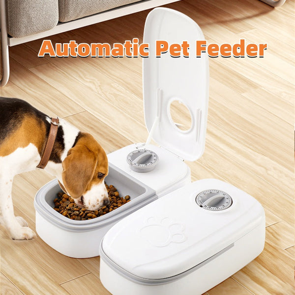 Smart Automatic Pet Feeder with Timer Stainless Steel Bowl