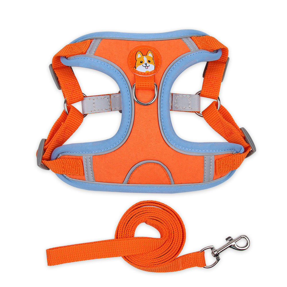 Reflective Vest Dog Harness with Leash for Small Dogs