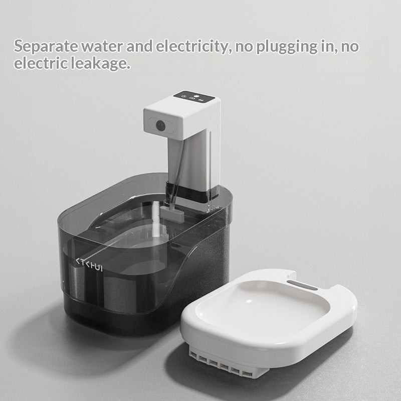 Smart Motion-Sensing Cat Water Fountain with Quiet Filtration System
