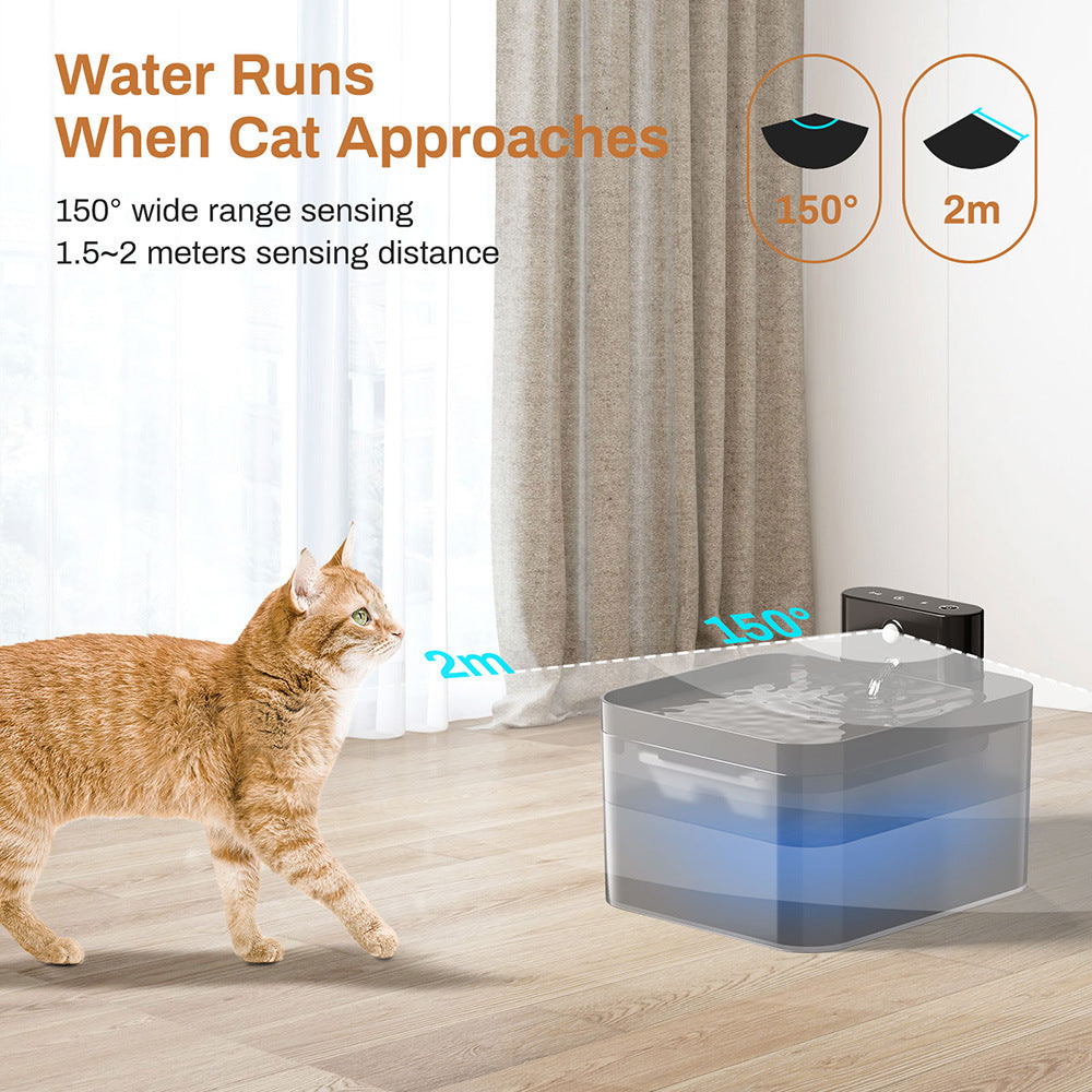 Stainless Steel USB Smart Pet Water Fountain Dispenser