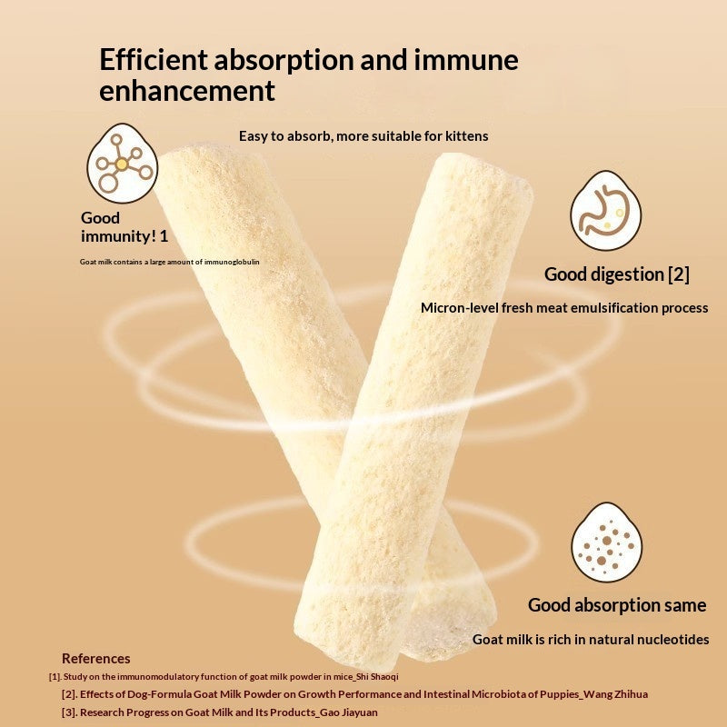 Freeze-Dried Goat Milk Chicken Chew Sticks Pet Treats