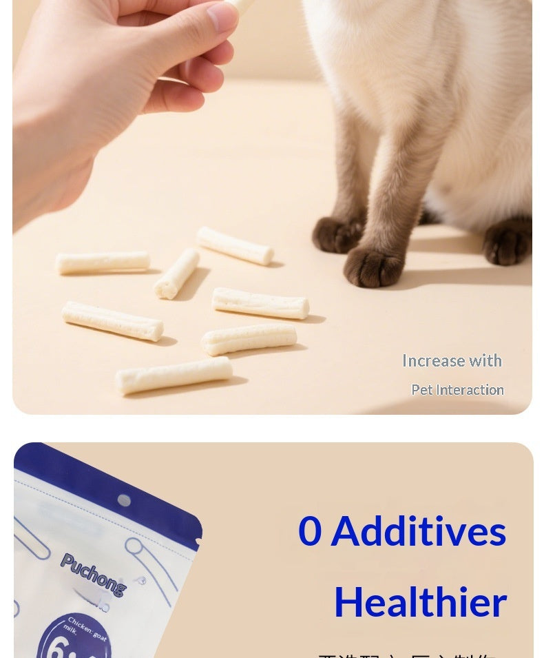 Chicken Goat Milk Stick Cat Treats Pack for Cats