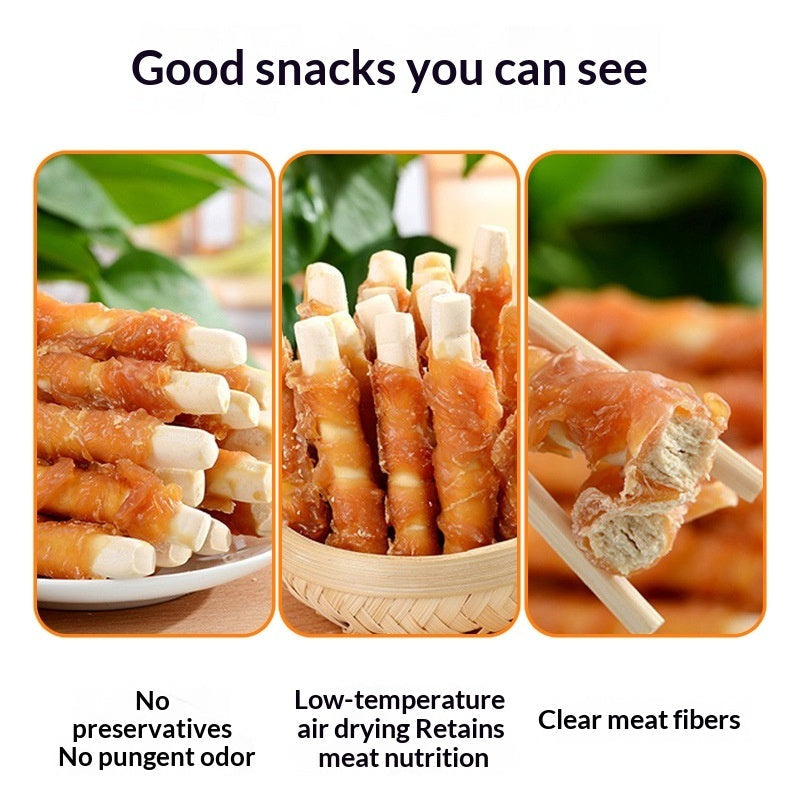 Chicken Milk Stick Calcium Chews for Dogs Dental Treats