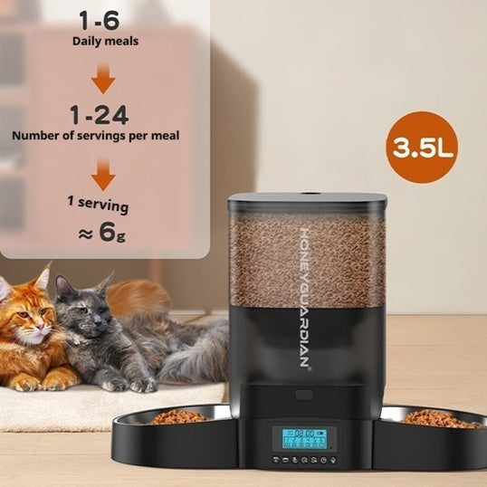Smart Automatic Cat Feeder with Timed Portion Control System