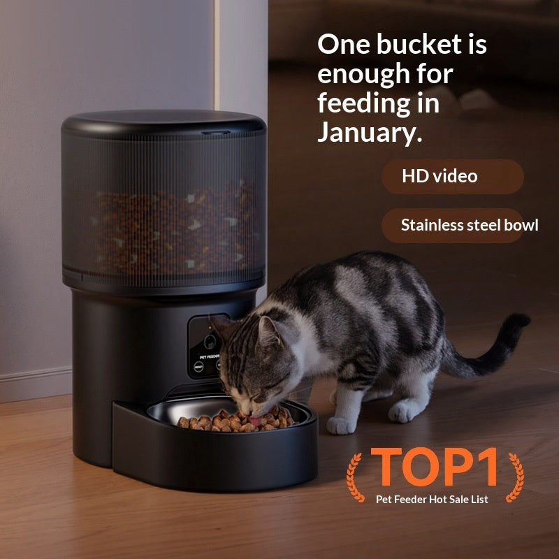 Smart Pet Feeder with Timed Feeding Voice Control