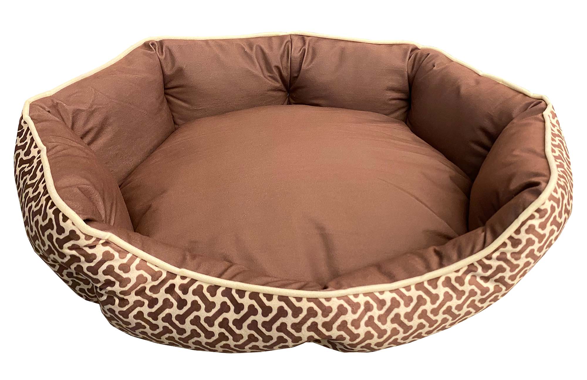Mink Tufted Euro Cuddler Bed for Dogs and Cats