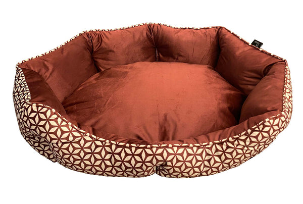 Mink Tufted Euro Cuddler Bed for Dogs and Cats