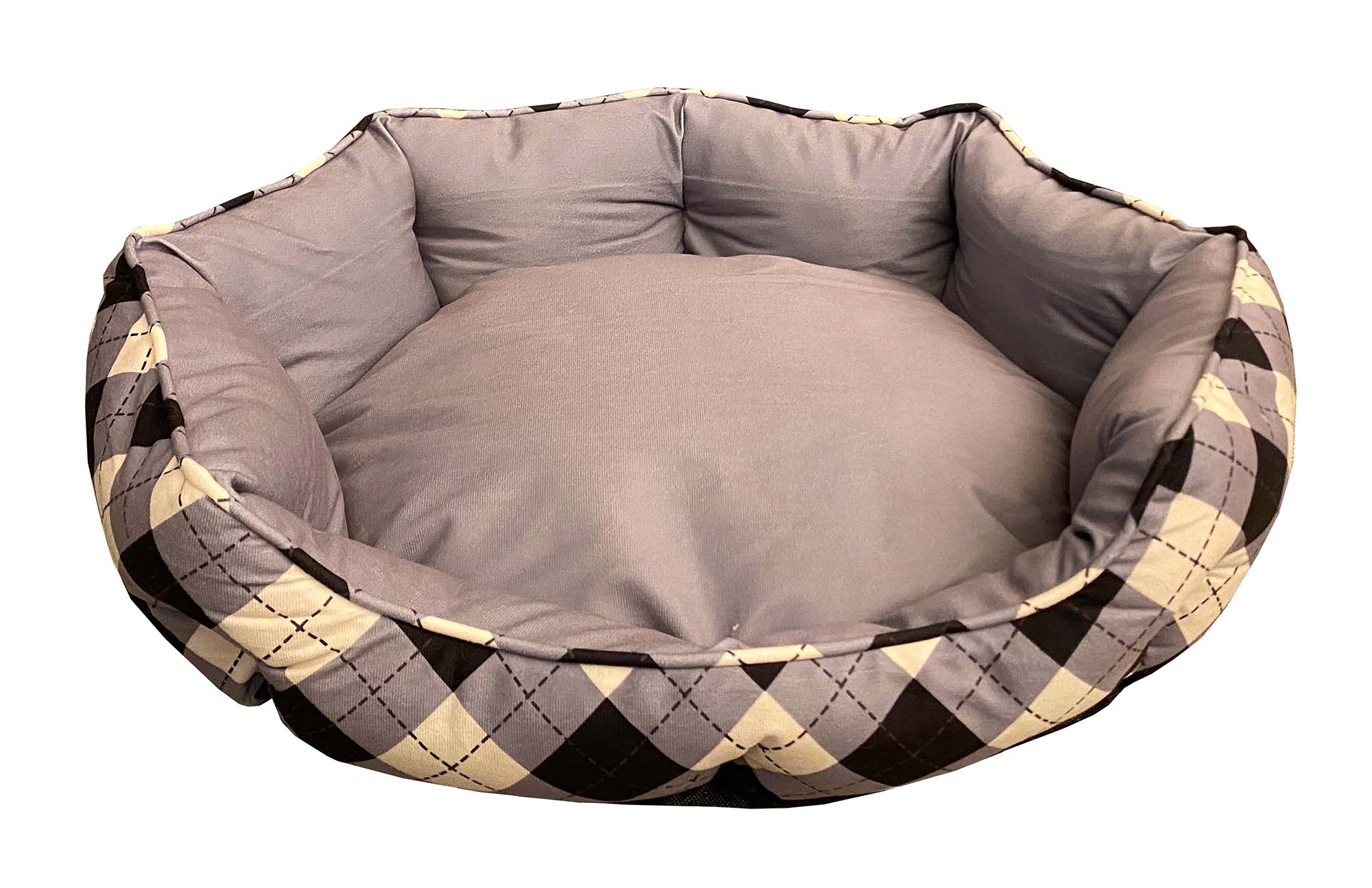 Mink Tufted Euro Cuddler Bed for Dogs and Cats
