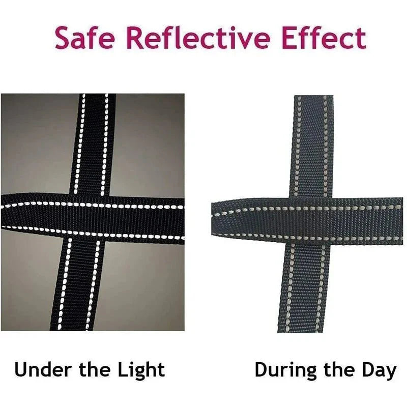 Reflective Adjustable Polyester Pet Leash for Dogs Cats